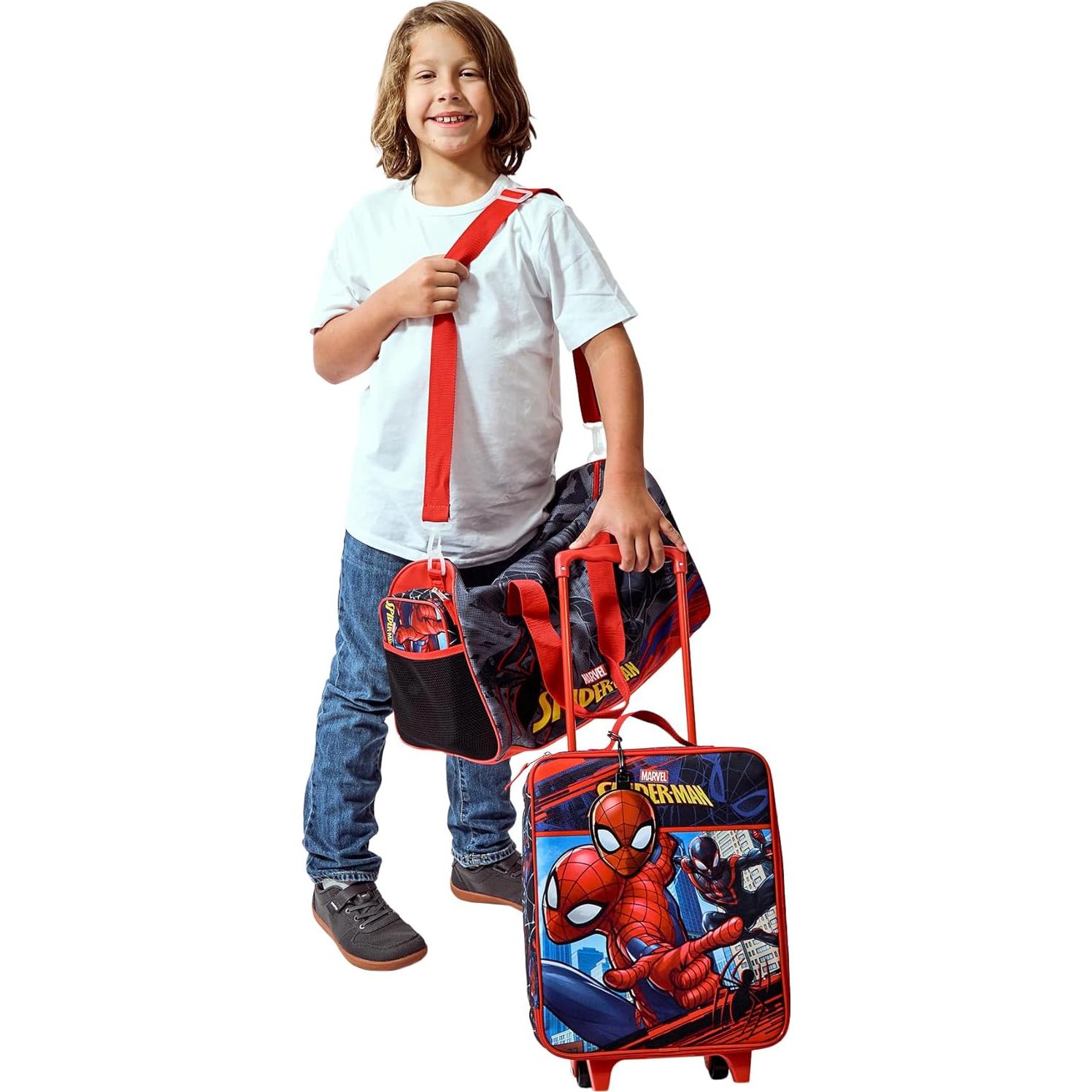 Conjunto de Viaje 4 Piezas Bioworld Spider-Man y Miles Morales