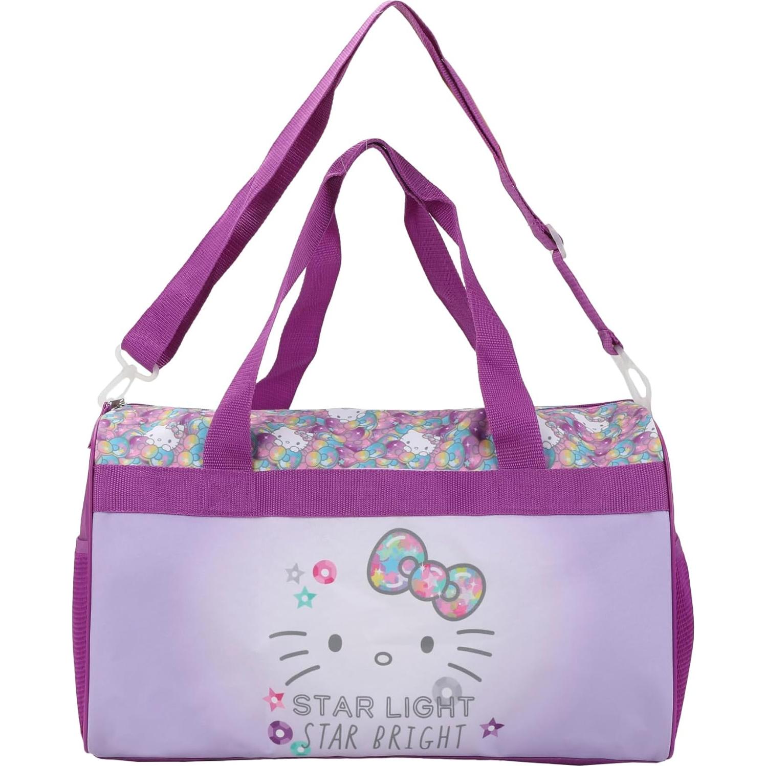 Set de Viaje Hello Kitty Starshine 3 Piezas Maletín y Duffle