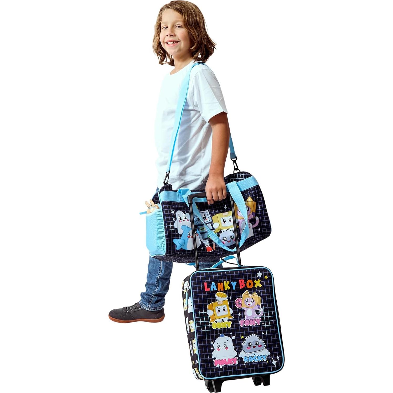 Conjunto de Viaje LankyBox Bioworld 4 Piezas con Maleta 35.56 cm