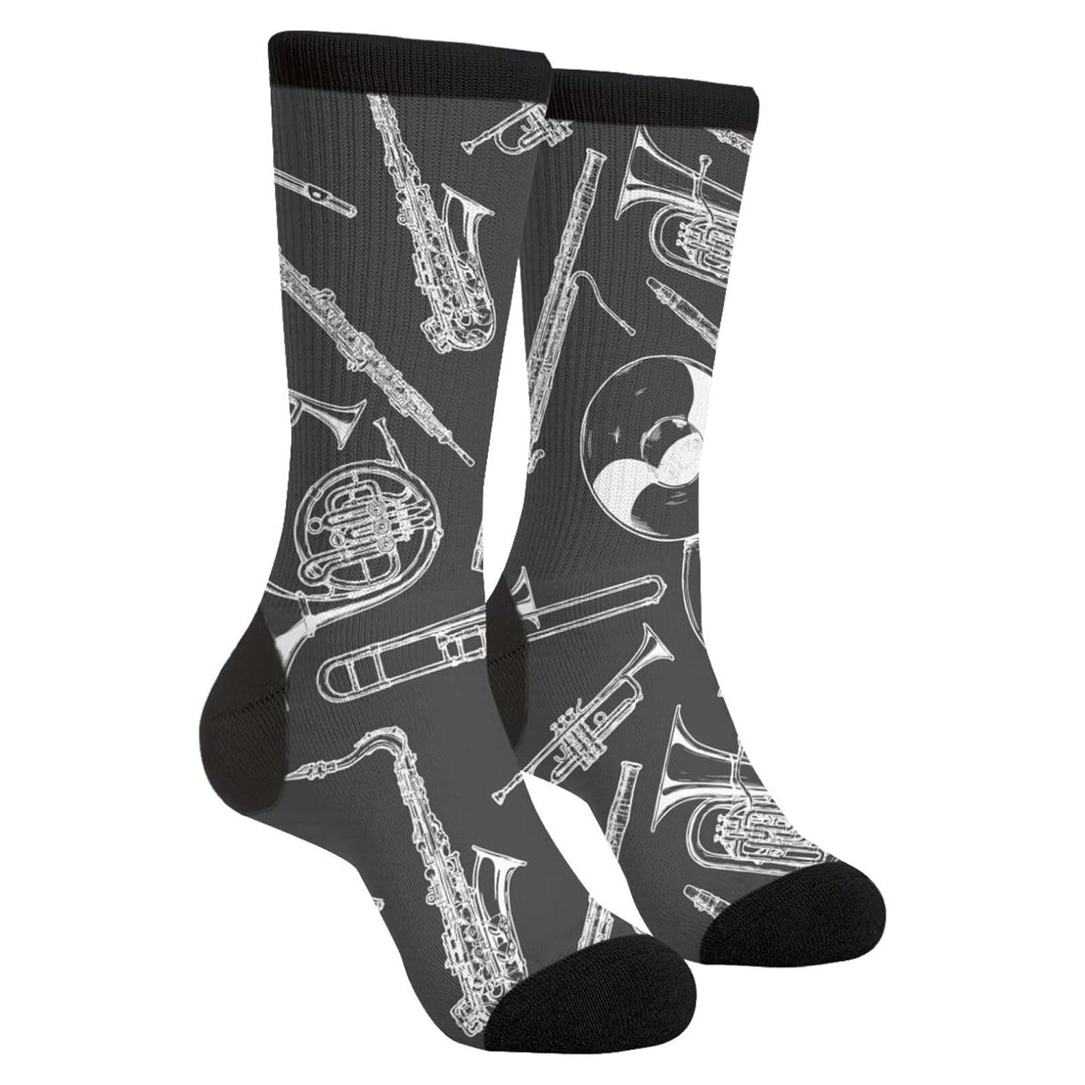 Calcetines Divertidos Utero Obgyn Unisex Negro 7.5-12