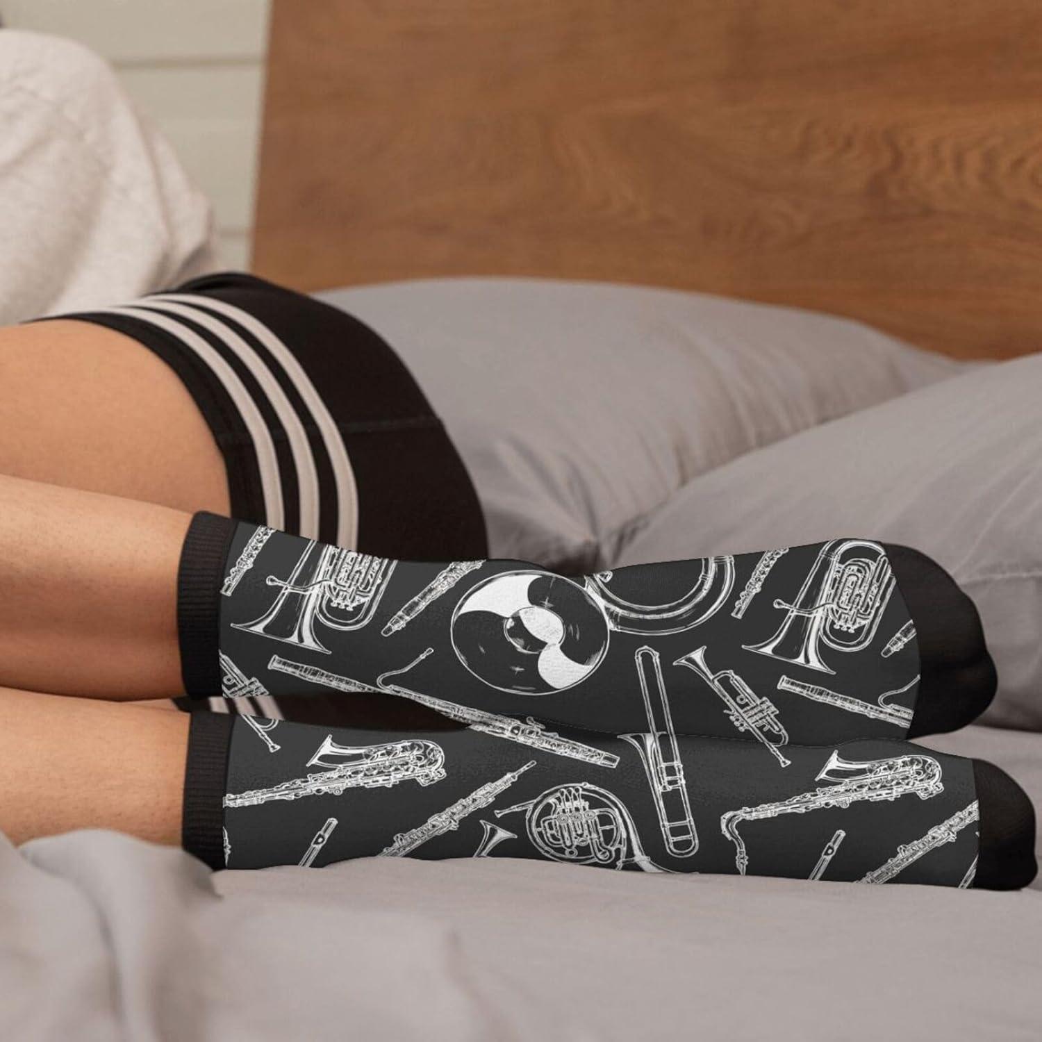 Calcetines Divertidos Utero Obgyn Unisex Negro 7.5-12