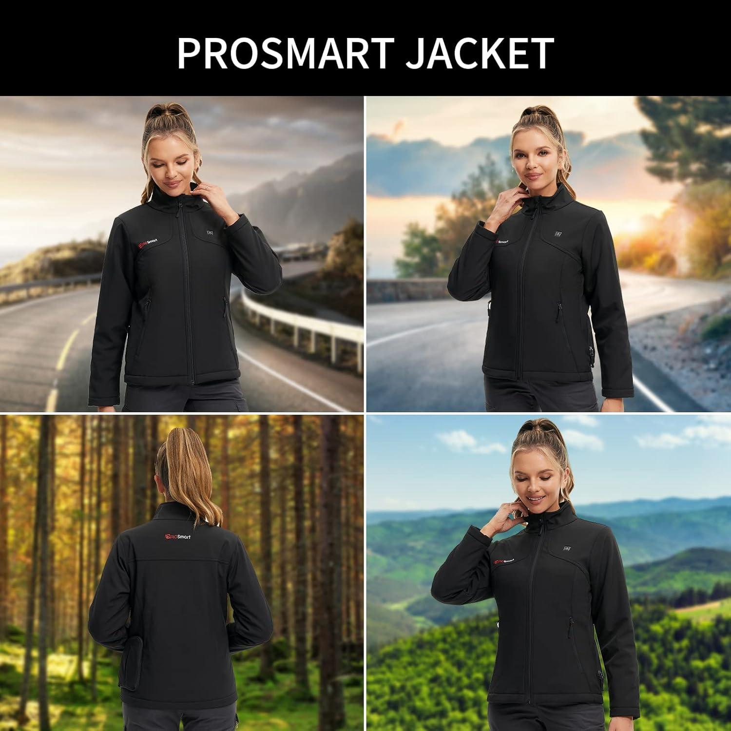 Chaqueta Térmica Recargable PROSmart para Mujeres - Impermeable 12V