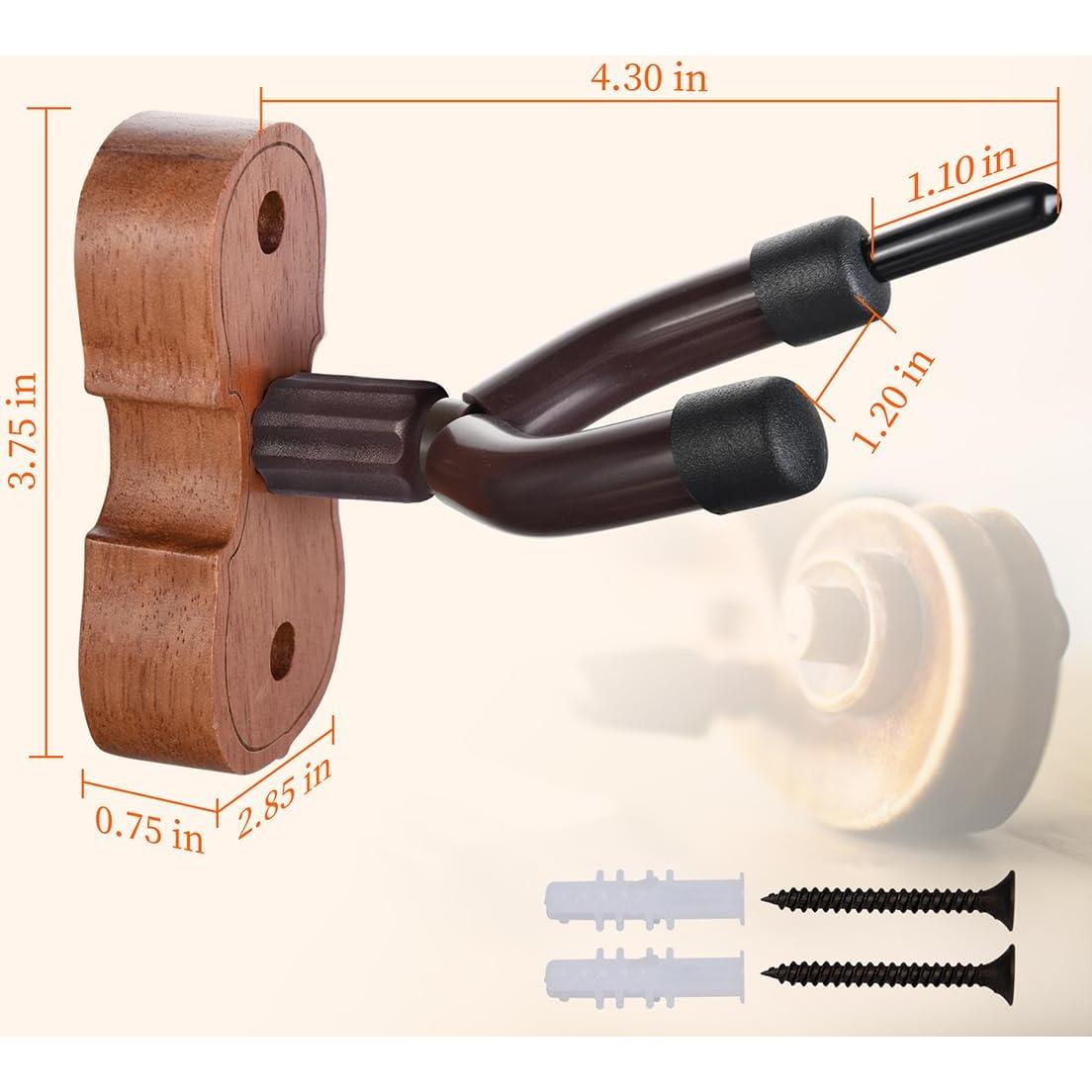 Soporte de pared para violín WOGOD con soporte para arco