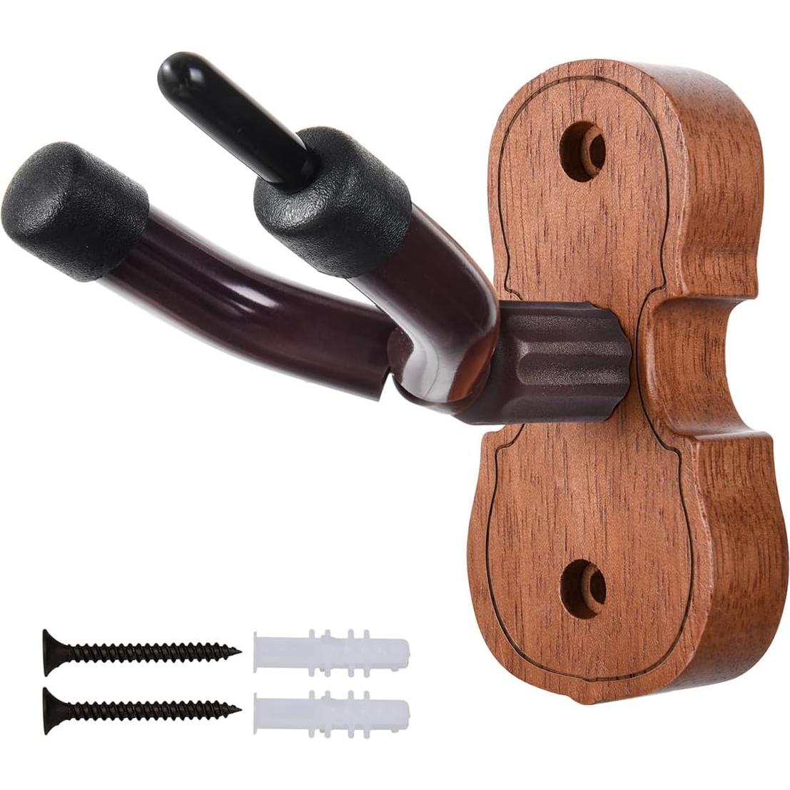 Soporte de pared para violín WOGOD con soporte para arco