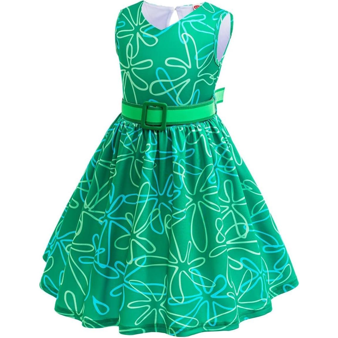 Disfraz Desagrado Niñas Verde Cosplay 5-6 Años