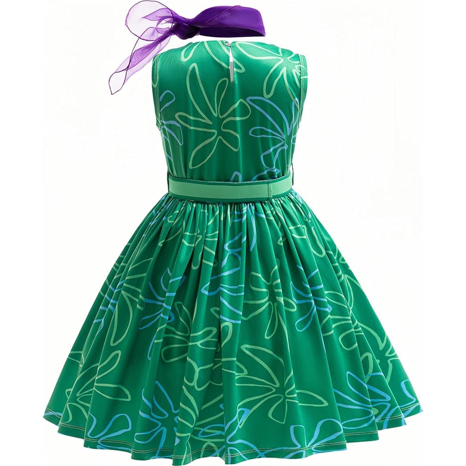 Disfraz Desagrado Niñas Verde Cosplay 5-6 Años