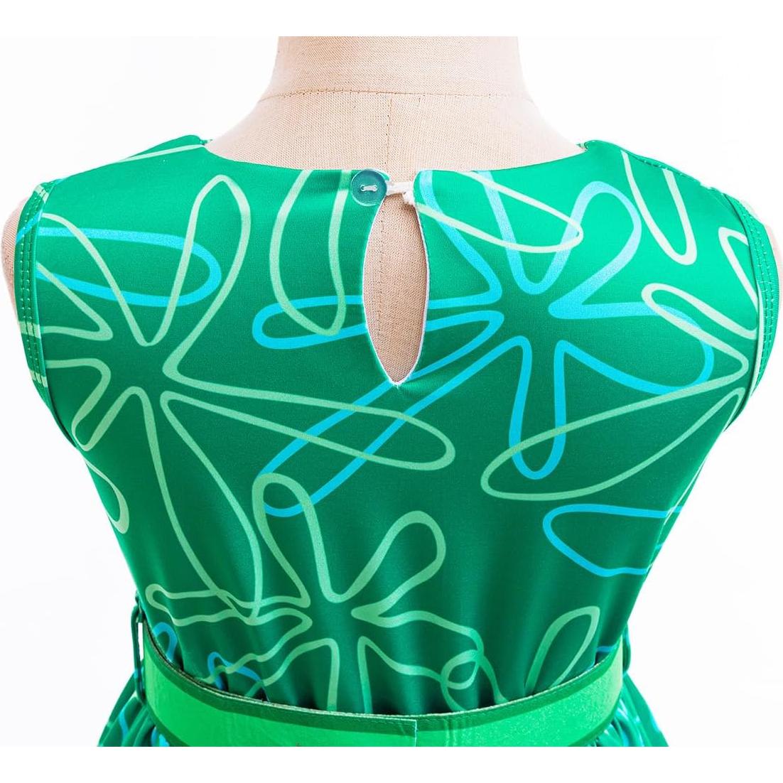 Disfraz Desagrado Niñas Verde Cosplay 5-6 Años