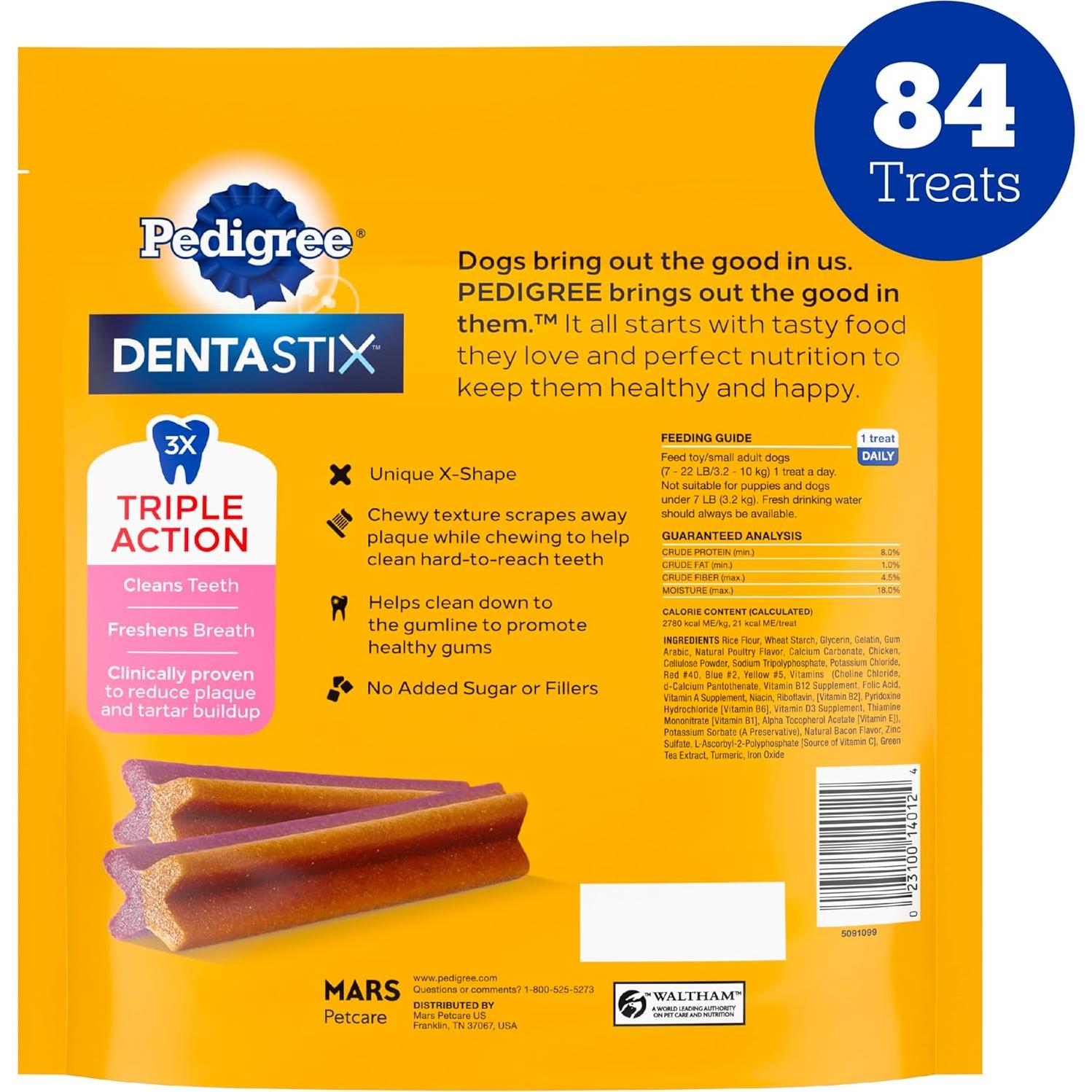 Pedigree Dentastix Doble Sabor Tocino y Pollo 503.5 g