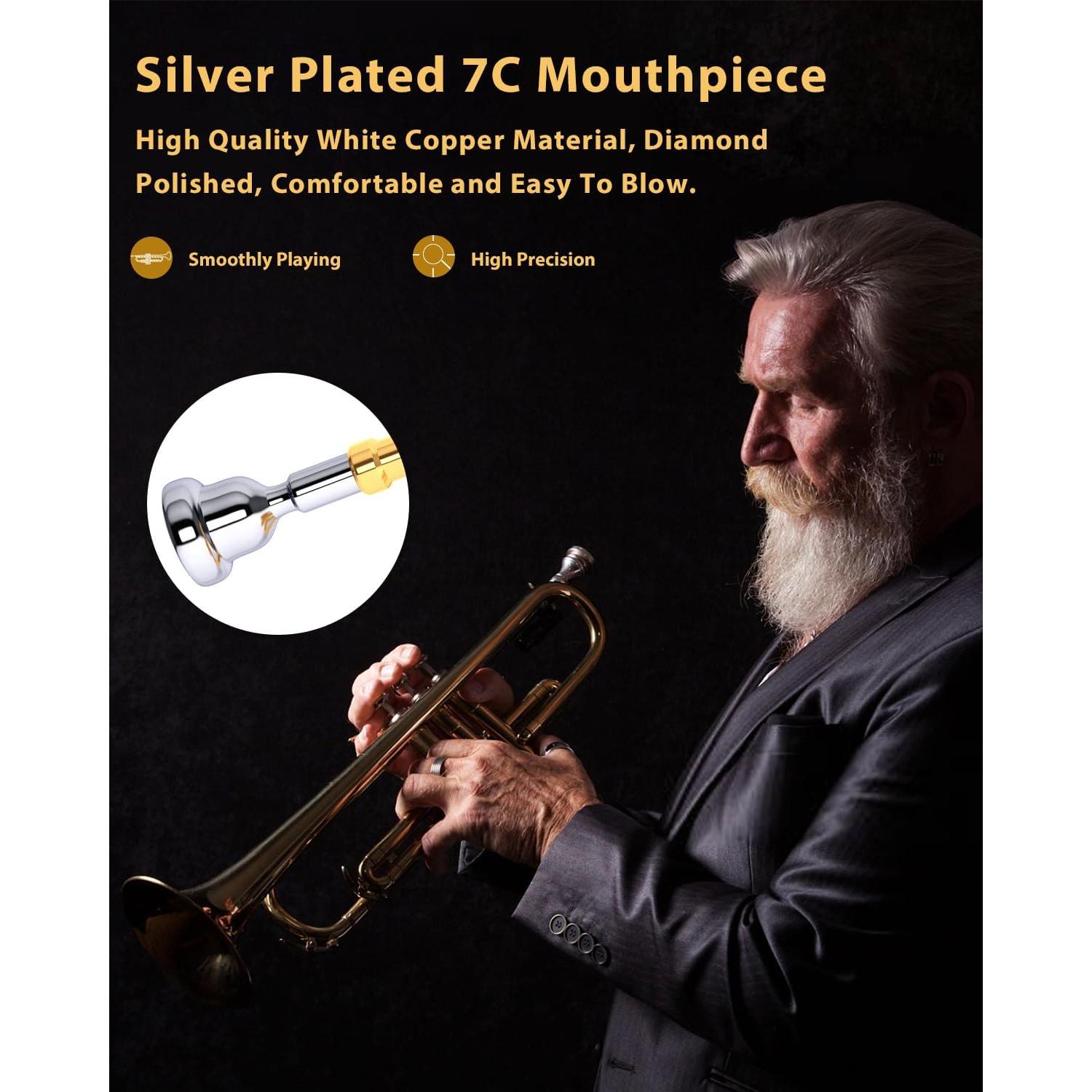 Trompeta Bb Eavnbaek Oro Estándar con Estuche y Accesorios