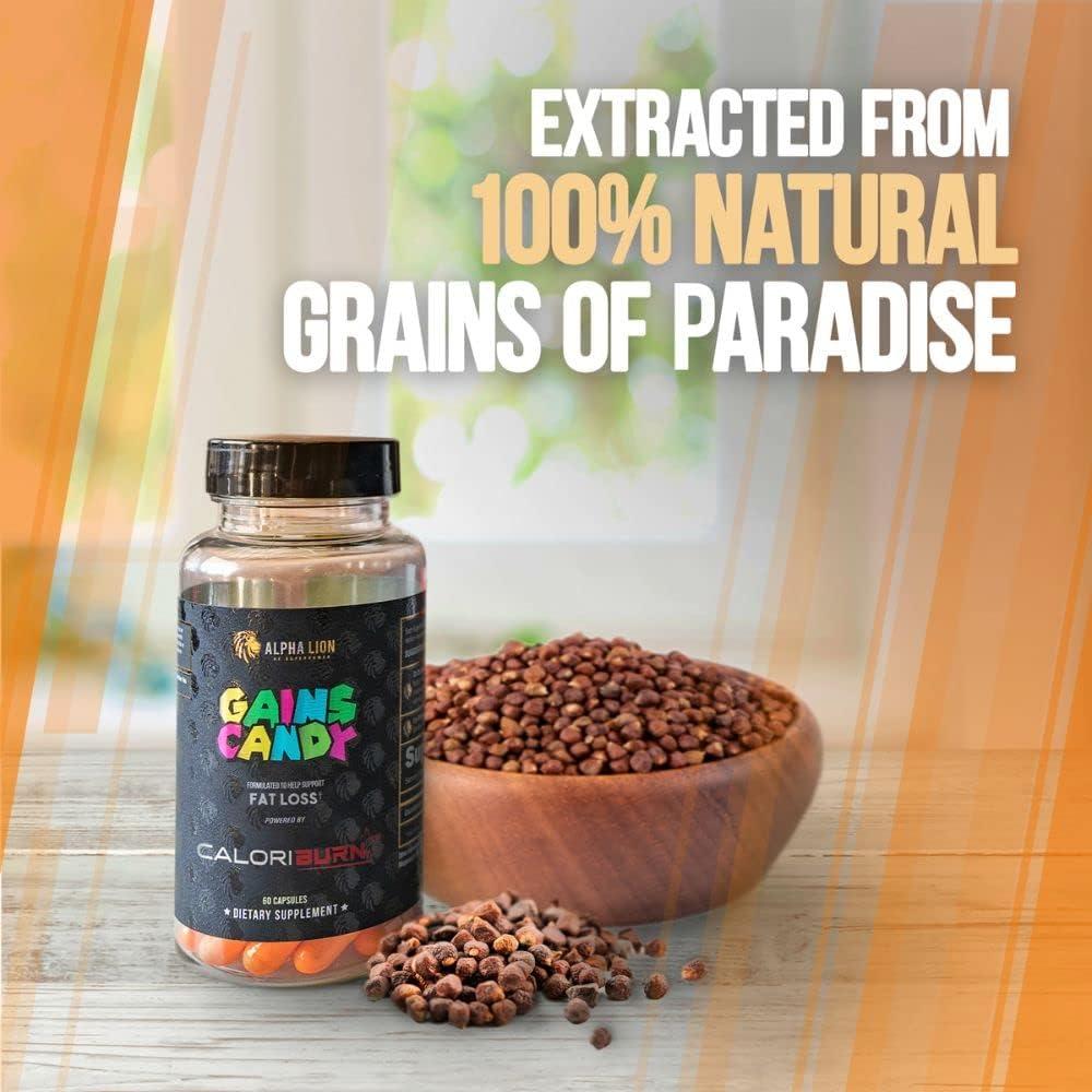 Gains Candy Alpha Lion - Suplemento Natural 60 Cápsulas