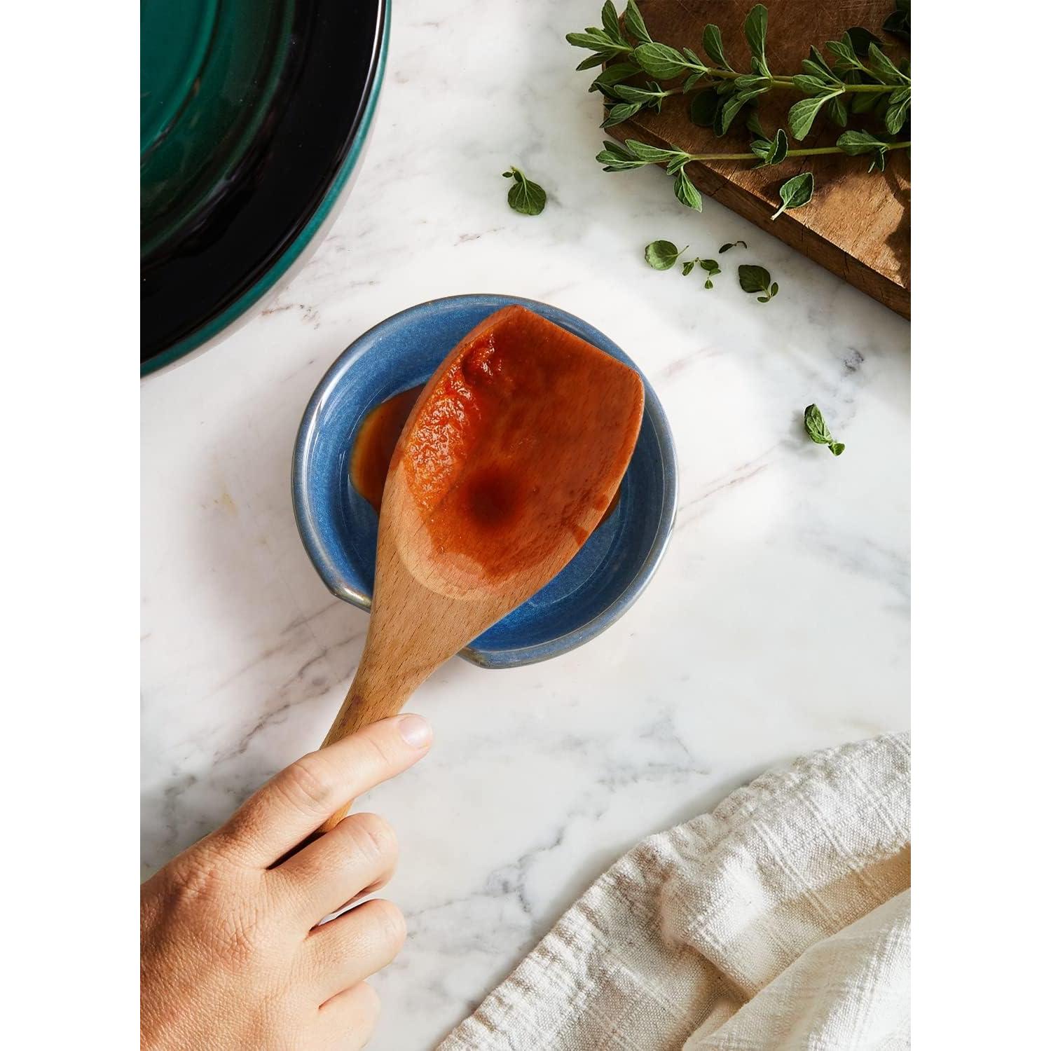 Soporte de Cuchara de Cerámica LE TAUCI 12.19 cm Azul Ceilán