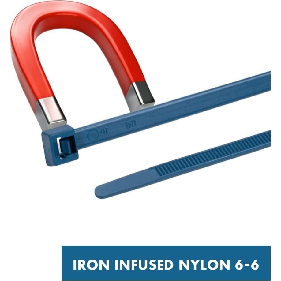 Bridas Detectables de Metal Kable Kontrol 100 Pcs 10.16 cm