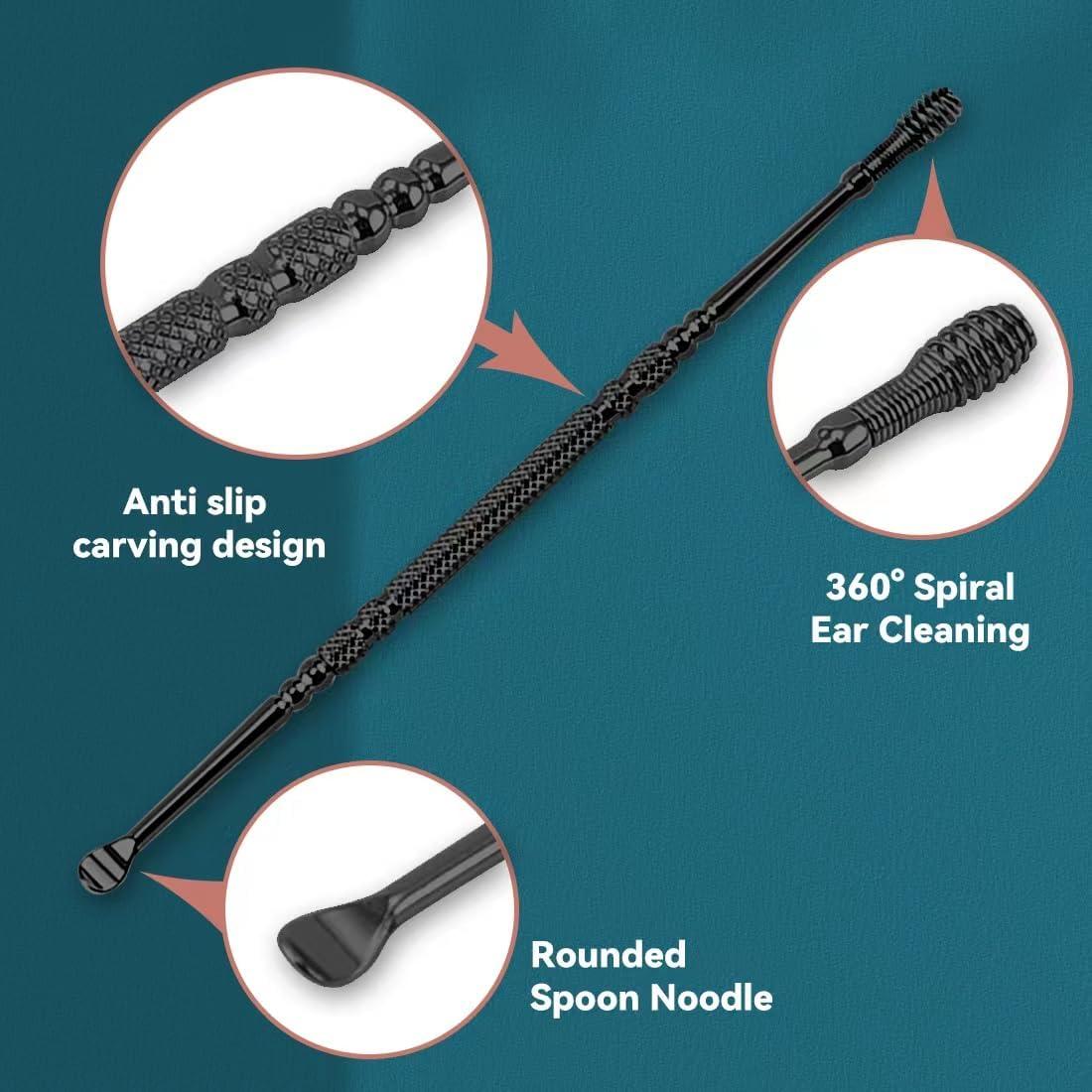 Kit de Limpieza de Oídos TFK.XTAY Espiral Acero Inoxidable