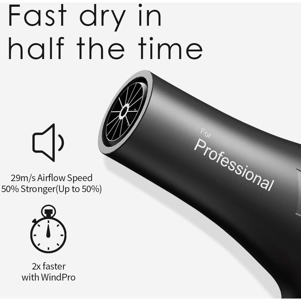 Secador de Pelo Profesional Faszin IN11-B002 2 Velocidades 3 Calores