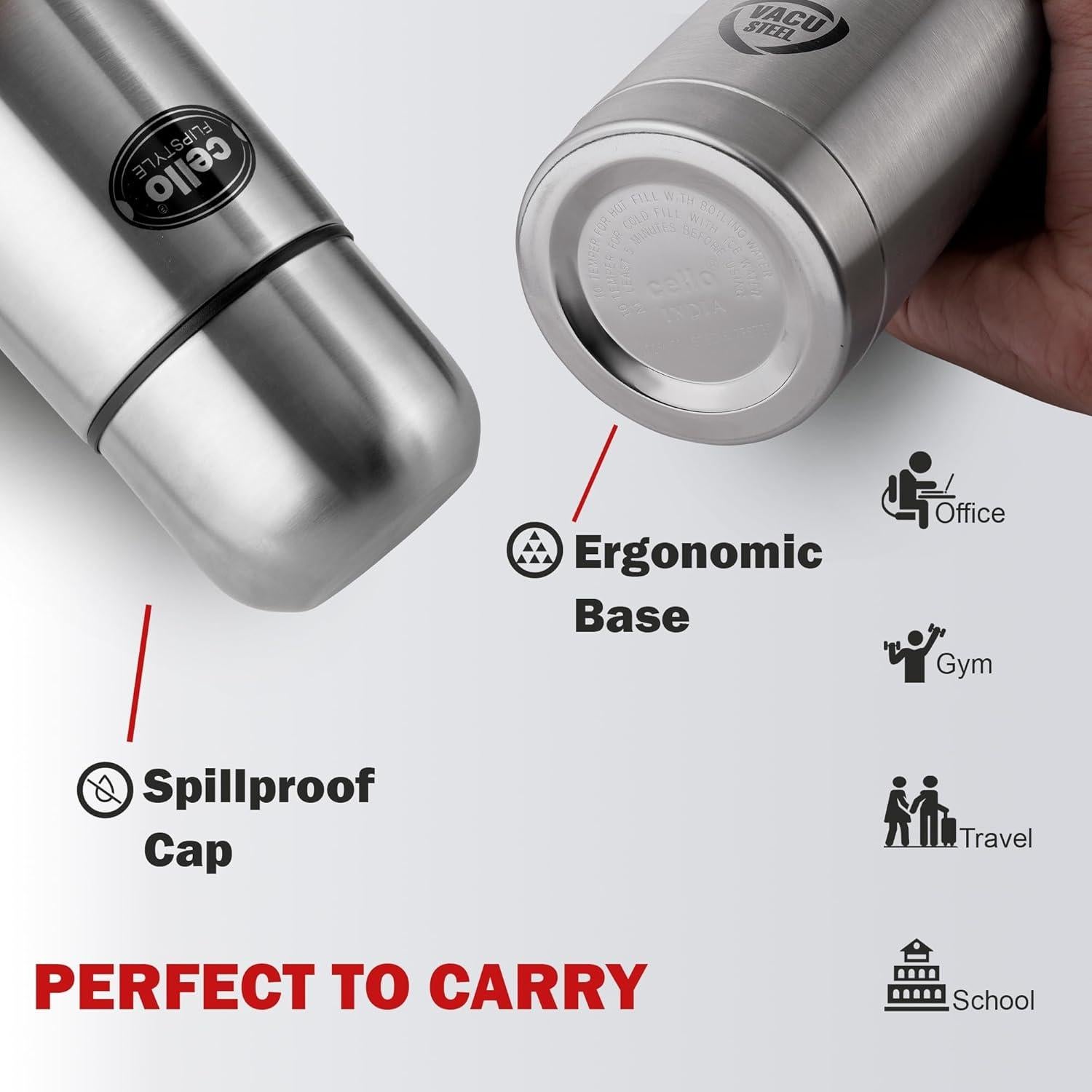 Botella Térmica Cello Flipstyle 1000ml Acero Inoxidable