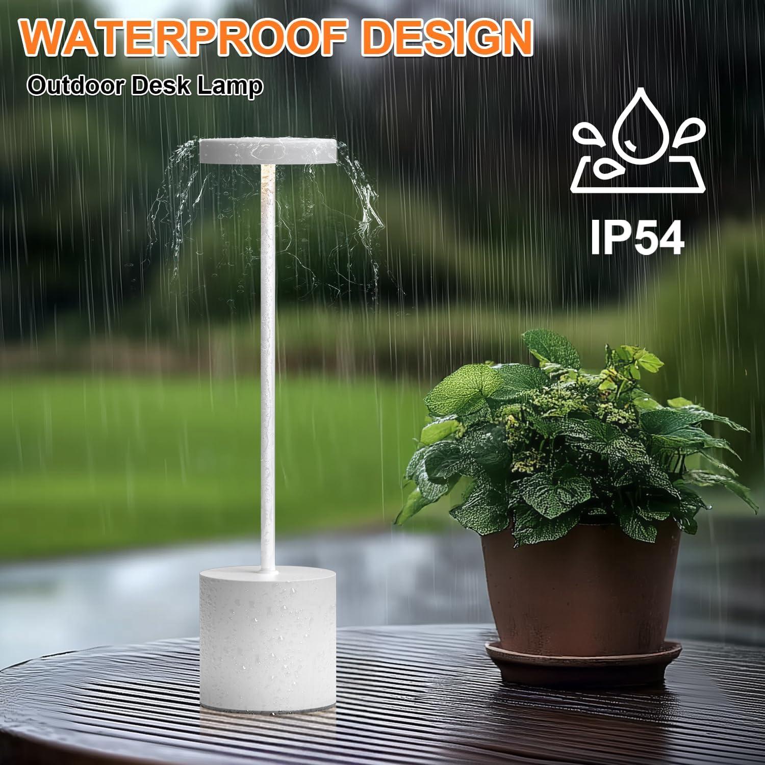 Lámpara de Mesa Recargable AUDLES - 2 Unidades LED Táctil 5000mAh