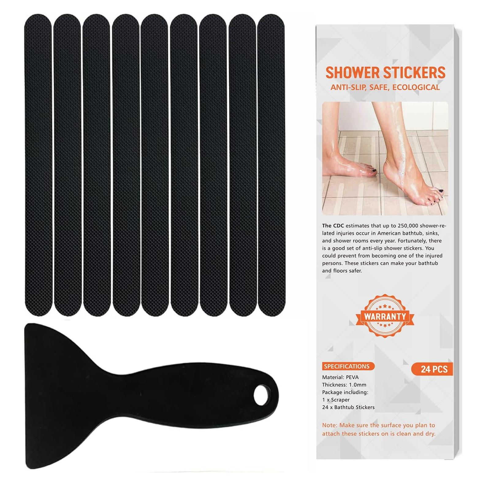 Pegatinas Antideslizantes Nodirz 24 PCS para Baño Seguridad