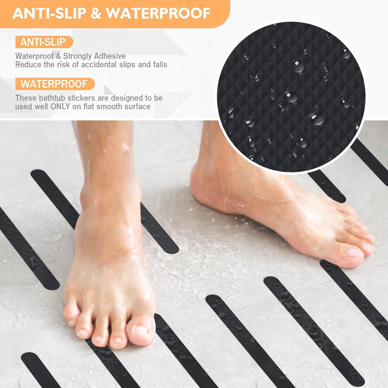 Pegatinas Antideslizantes Nodirz 24 PCS para Baño Seguridad