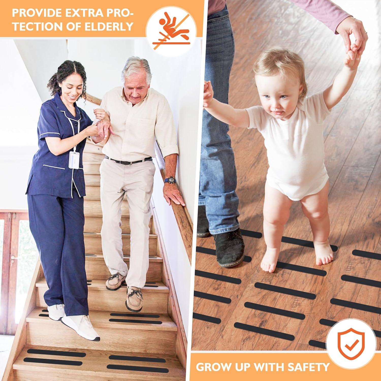 Pegatinas Antideslizantes Nodirz 24 PCS para Baño Seguridad