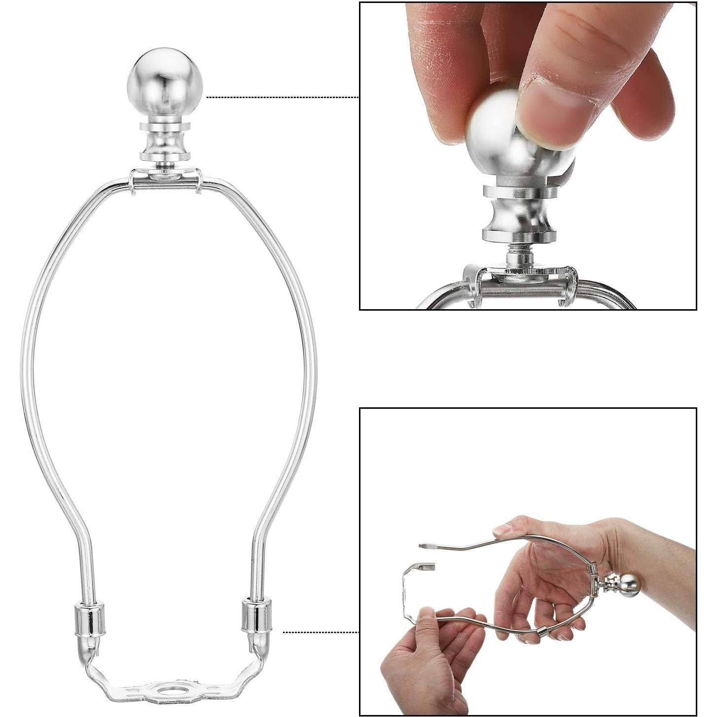 Kit de Lámpara Patikil 17.78 cm Cromo con Soporte Desmontable