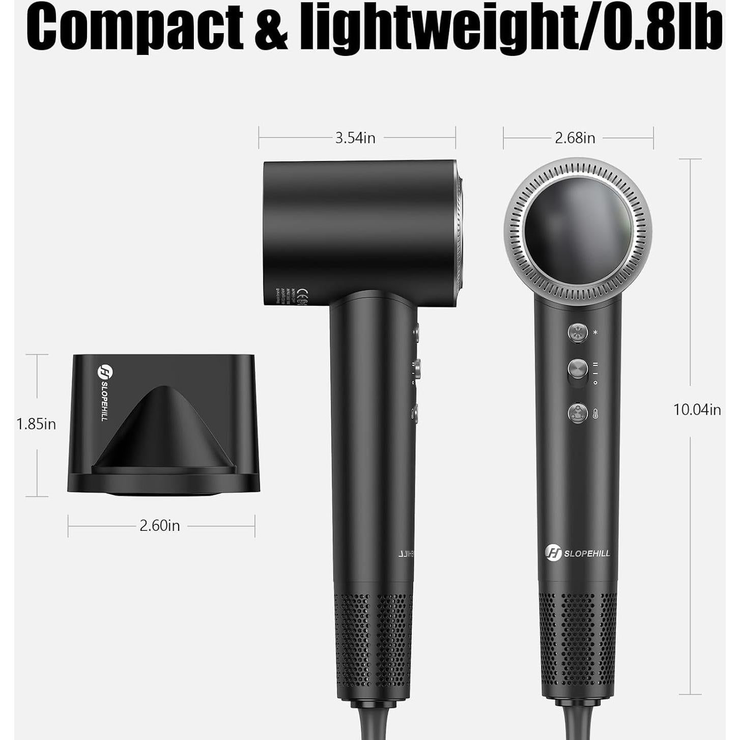 Secador de Pelo Profesional Slopehill MY30 110,000 RPM 0.36kg
