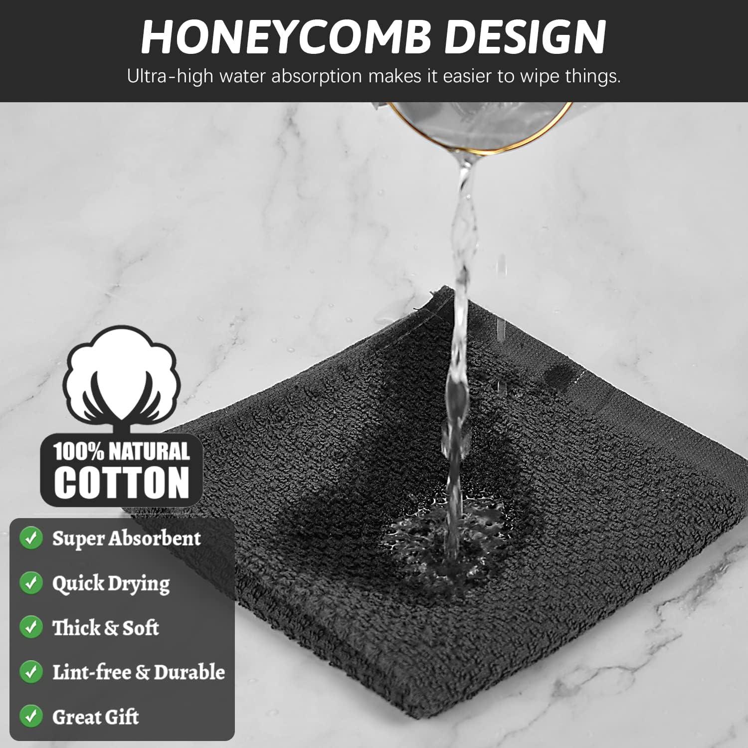 Paños de Cocina Nialnant 100% Algodón 30x30 cm - 8 Piezas