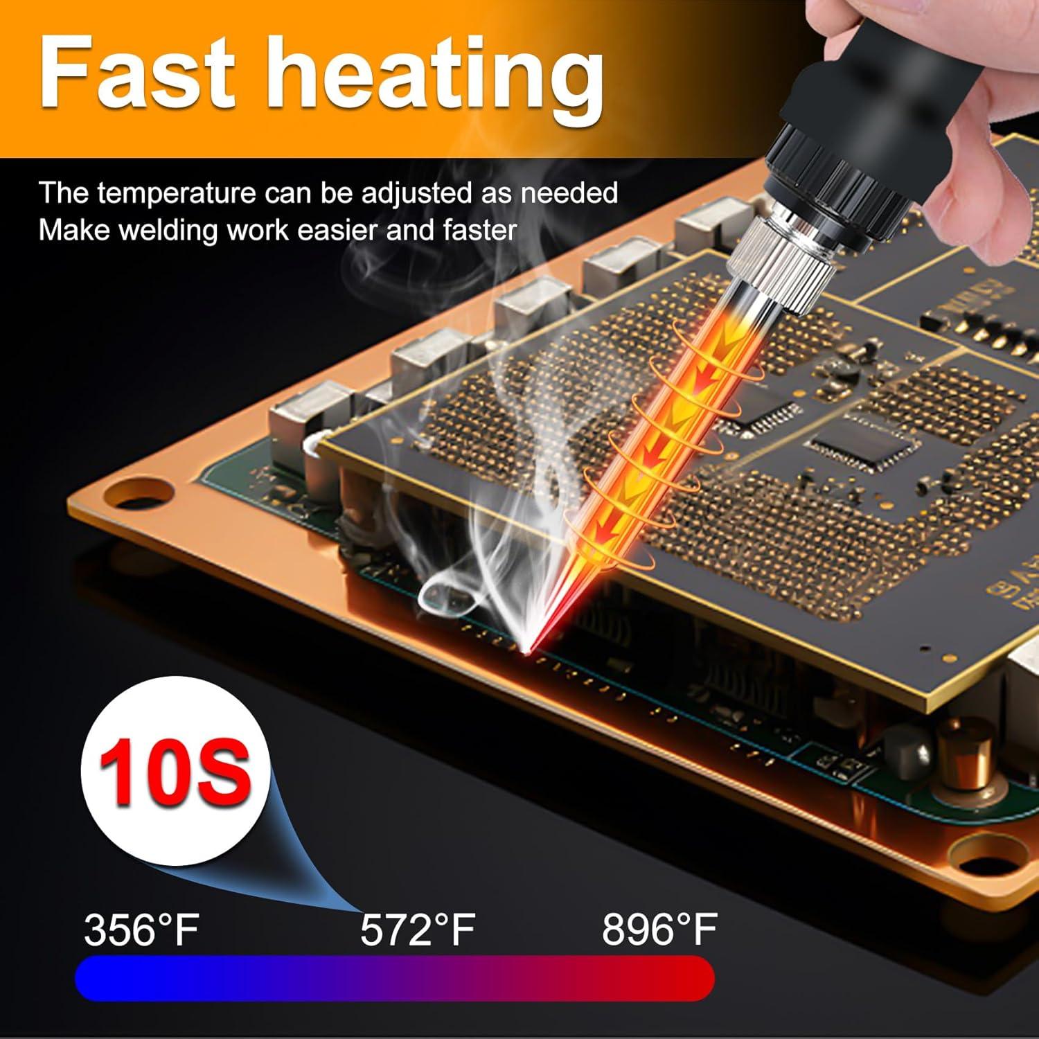 Estación de Soldadura Inalámbrica Dewalt 20V LCD USB
