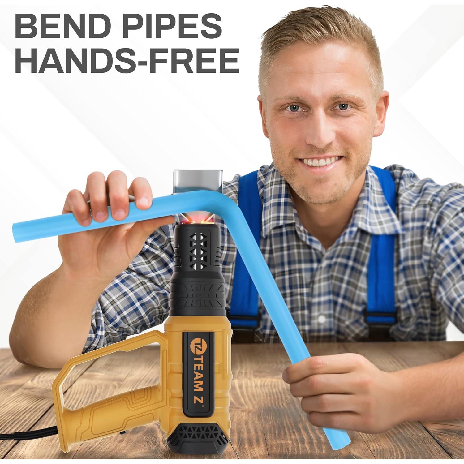 Kit Pistola de Calor Team Z 611A con Estuche y 6 Boquillas