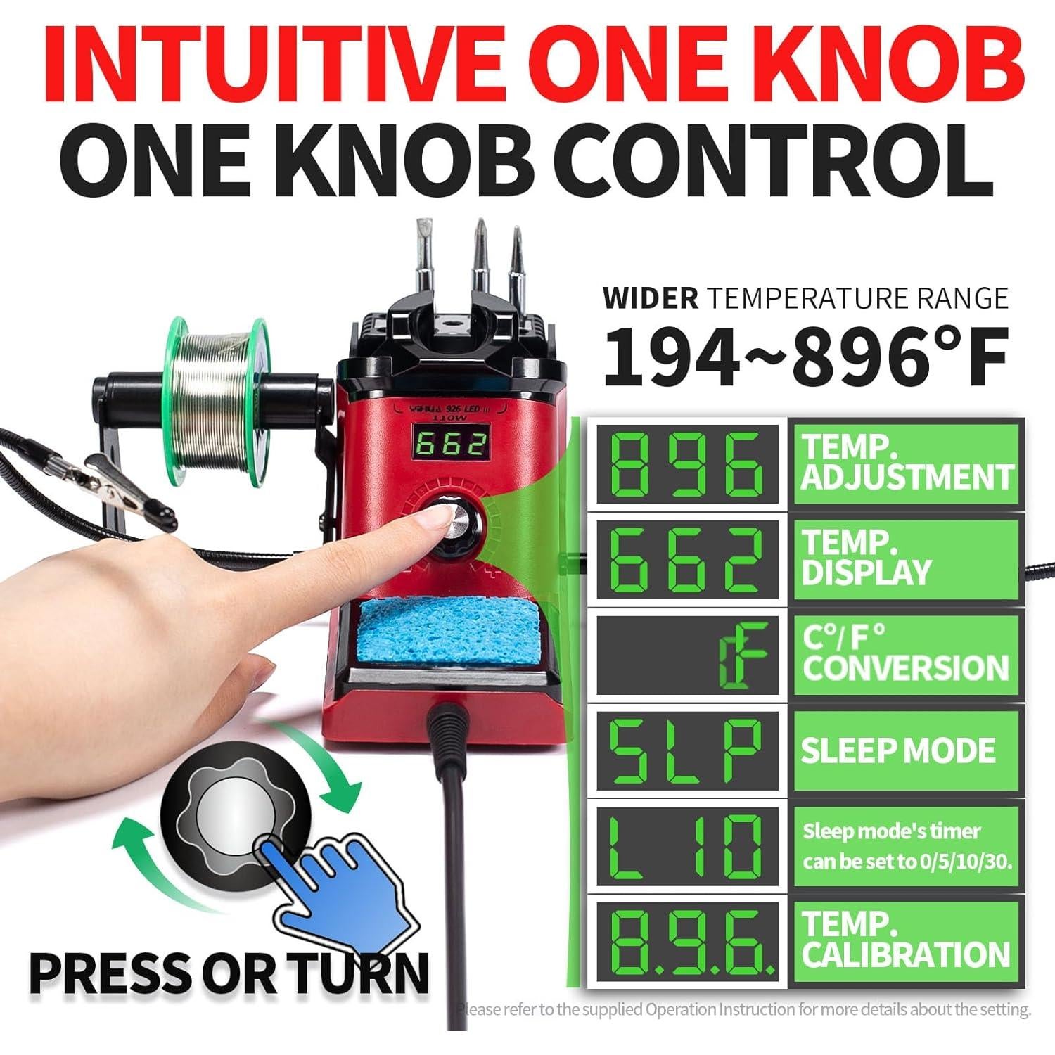 Estación de Soldadura YIHUA 926 III 110W con Accesorios