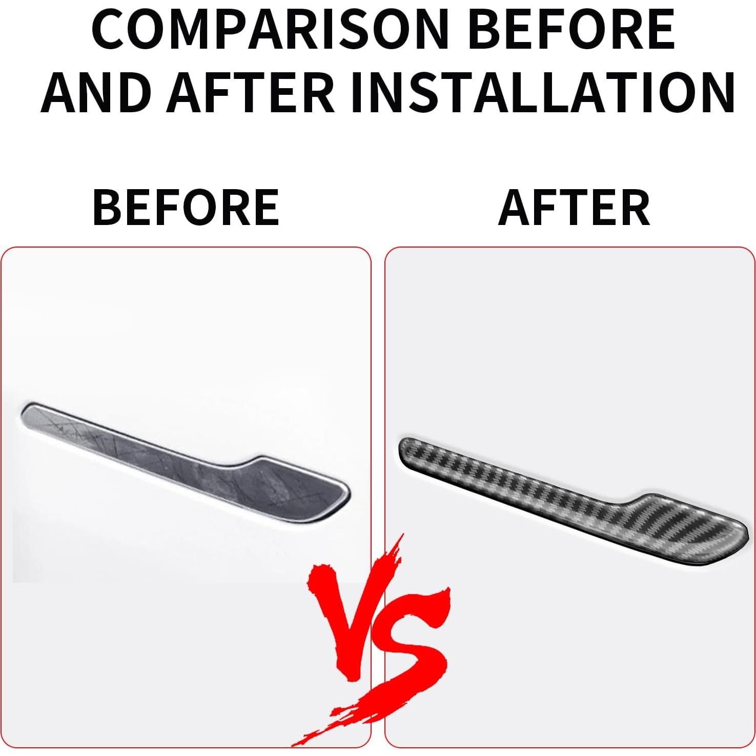 Cubierta de Manija de Puerta Femibon para Tesla Model 3/Y 2017-2025