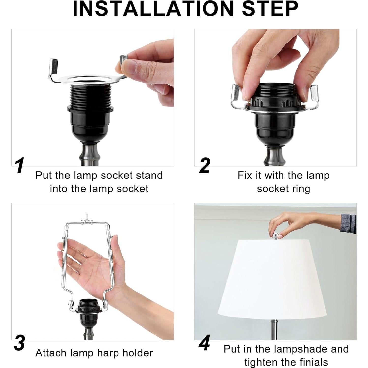 Soporte de Pantalla de Lámpara Mornajina 2Packs Ajustable