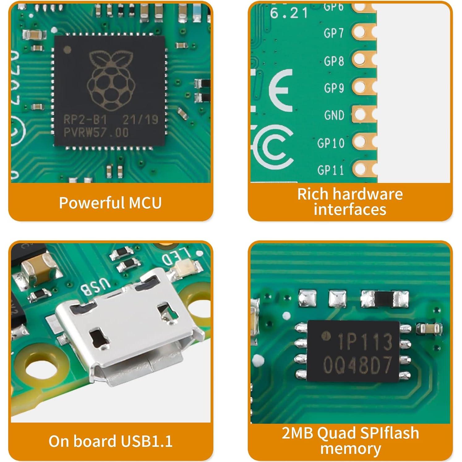 Placa Raspberry Pi Pico EC Buying 2MB ARM Cortex M0+