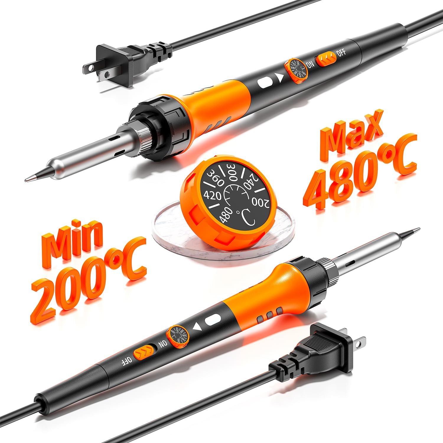 Kit de Soldador MEAKEST 60W con Temperatura Ajustable