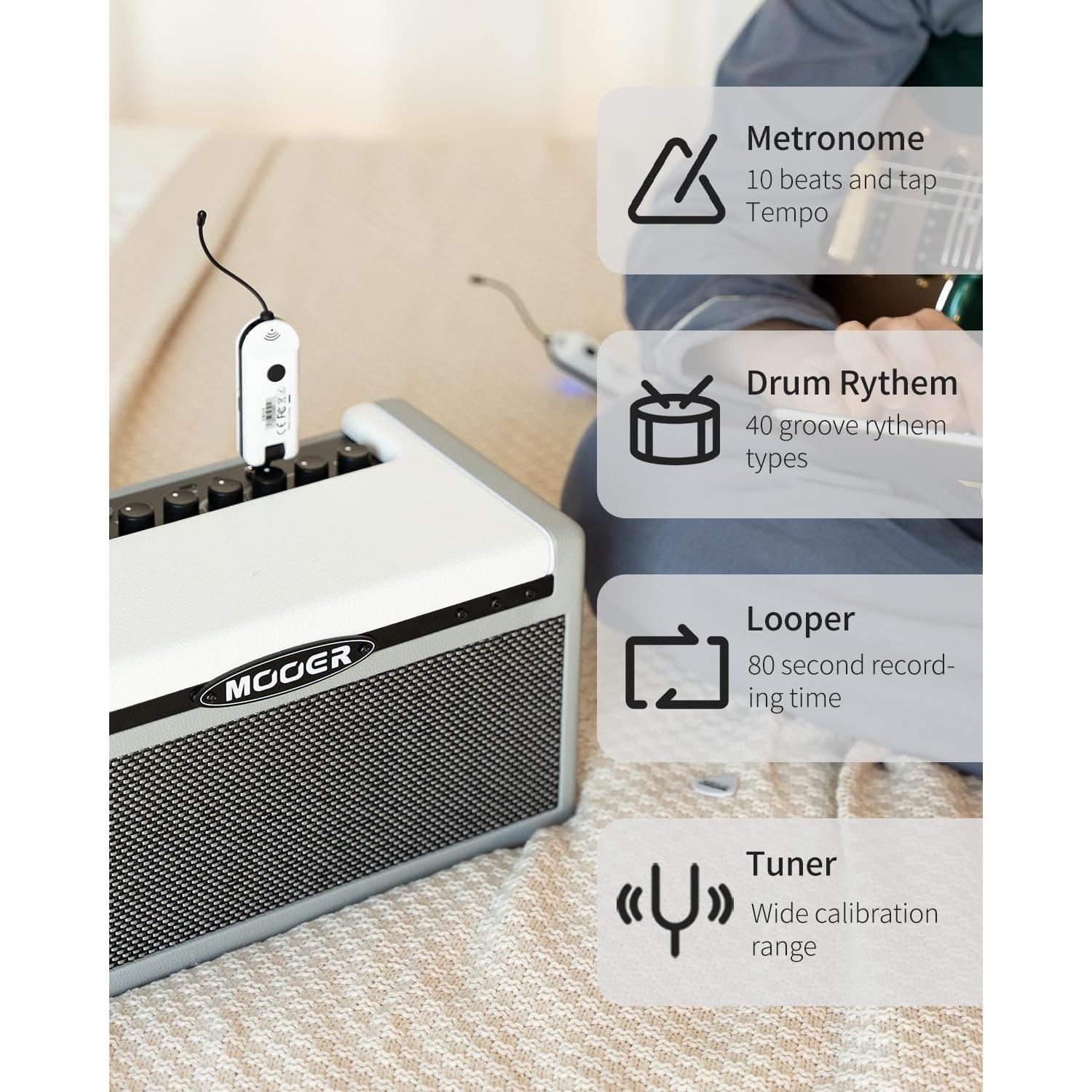 Amplificador MOOER SD30i 30W Bluetooth Portátil con Efectos
