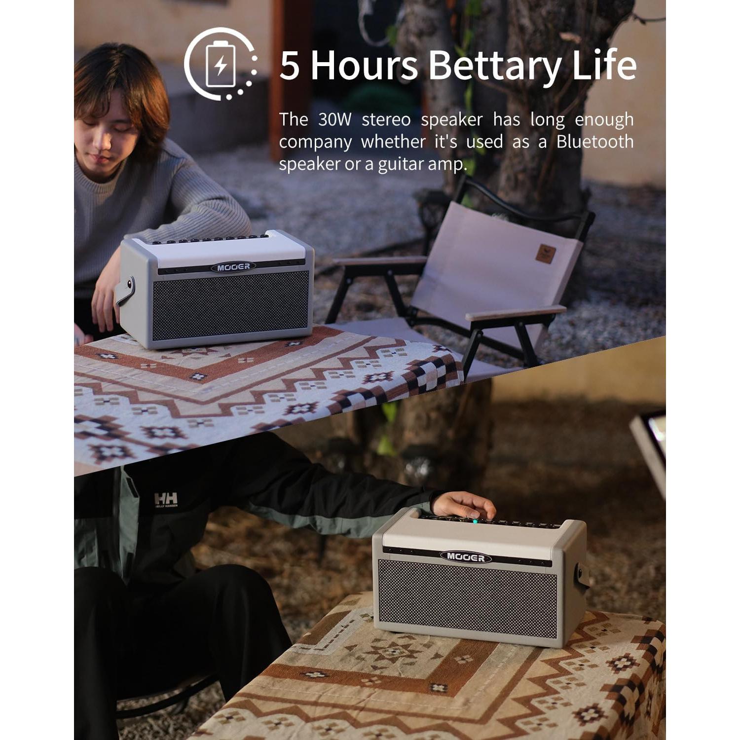 Amplificador MOOER SD30i 30W Bluetooth Portátil con Efectos