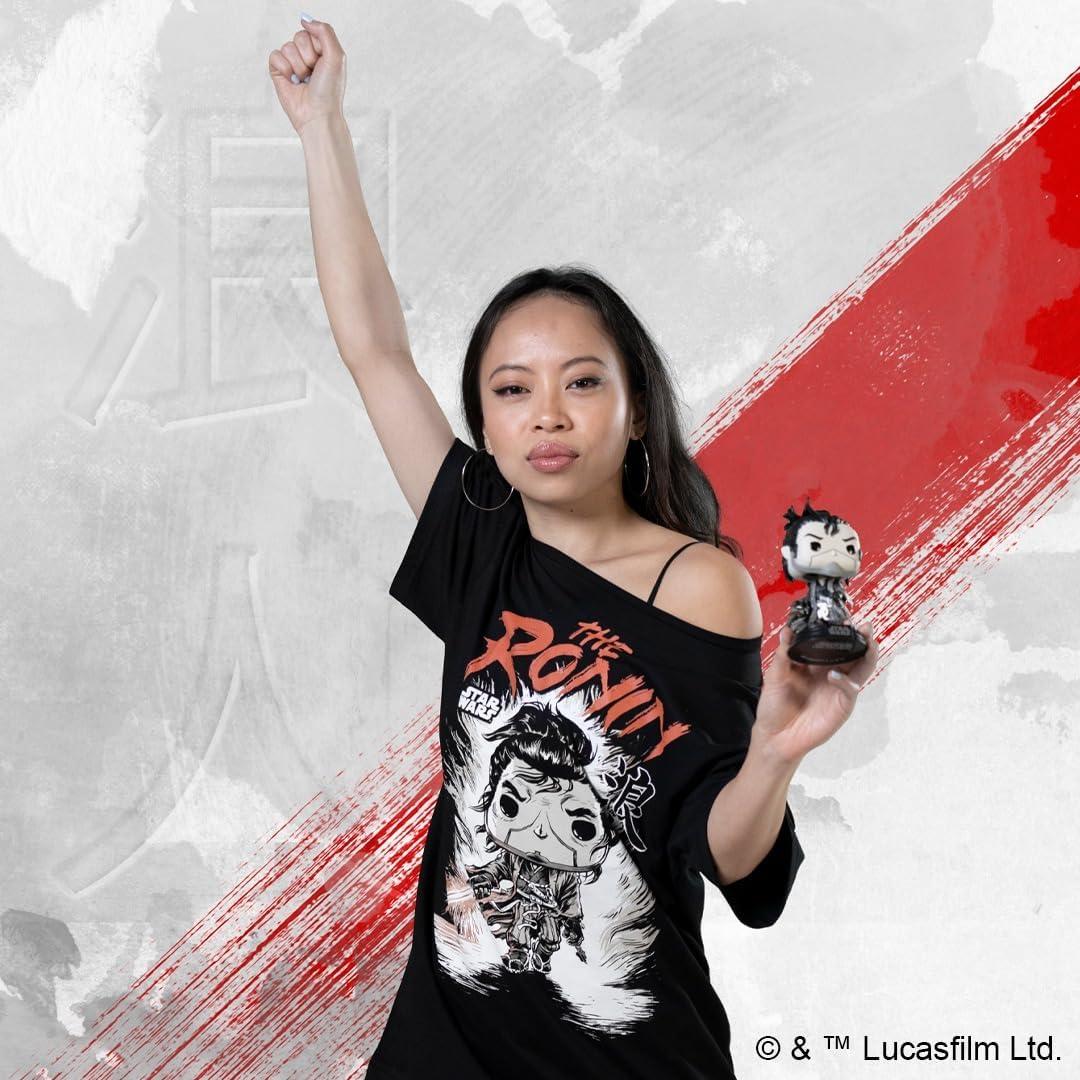 Funko Pop! & Tee: Tar Wars - Kyoto - Small - (S) - Star Wars - T-Shirt - Clothes with Collectable Vinyl Figure - Gift Idea - Toys and Short Sleeve Top for Adults Unisex Men and Women - Movies Fans