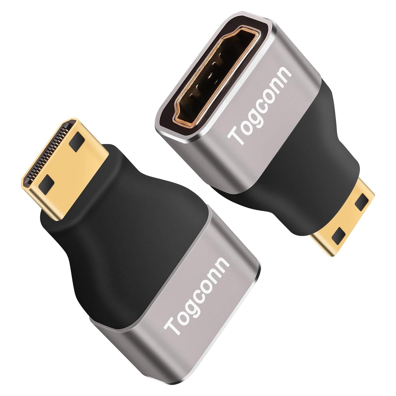 Adaptador Mini HDMI a HDMI 8K Togconn - Paquete de 2