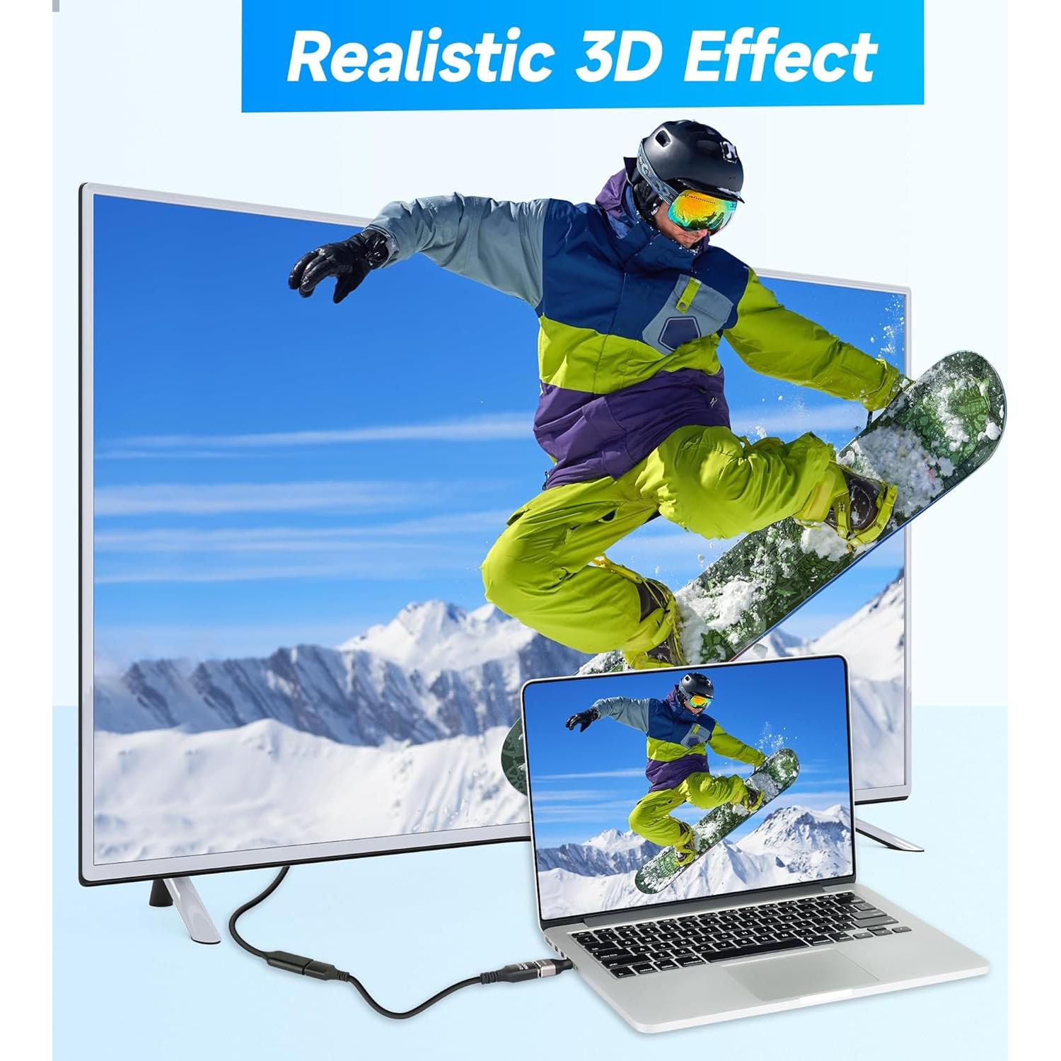 Adaptador Mini HDMI a HDMI 8K Togconn - Paquete de 2