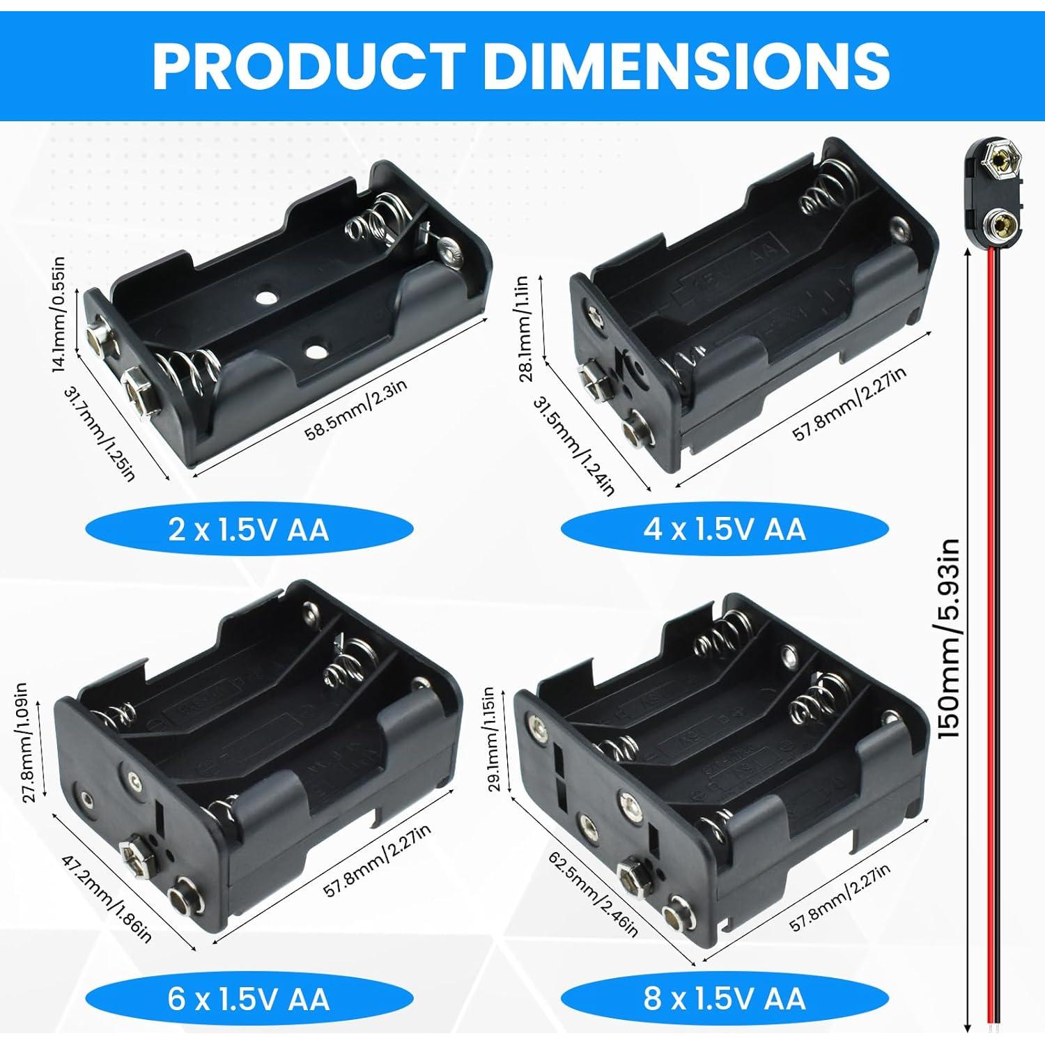 Soporte de Batería AA SDTC Tech Kit 2/4/6/8 x 1.5V