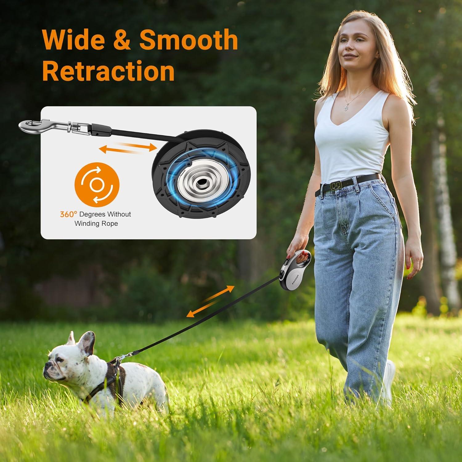 Correa de Perro Retráctil POOZON 3.05 m Nylon Alta Resistencia