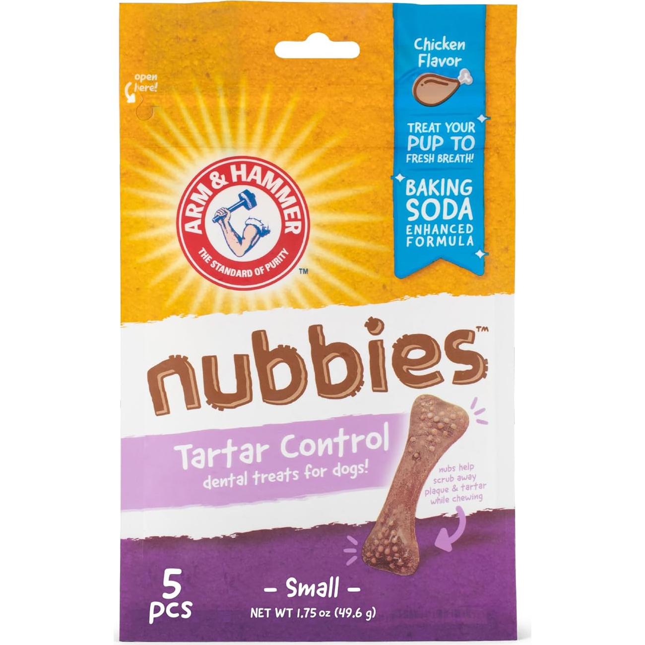 Golosinas Dentales Arm & Hammer Nubbies para Perros Sabor Pollo