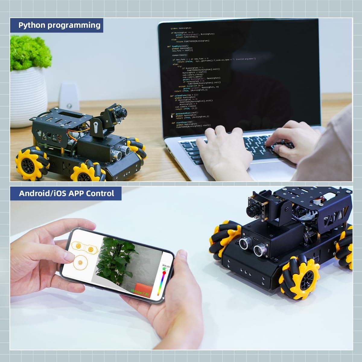 Kit Robot Carro AI Hiwonder TurboPi 5 con Cámara HD