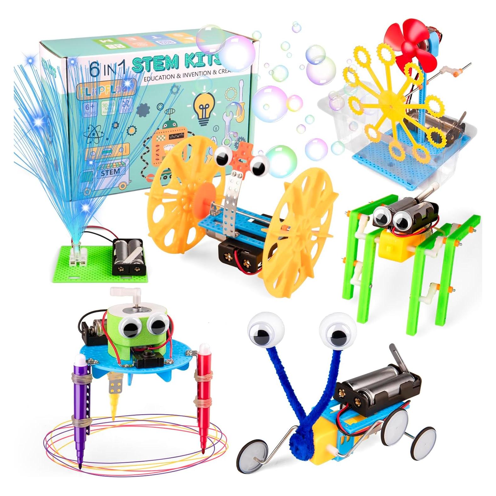 Kit STEM 6 en 1 FliipFlaap para Niños 6 a 12 Años