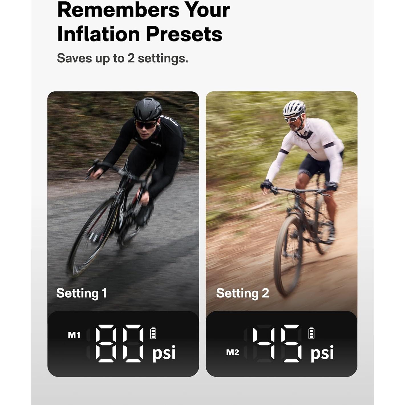 Bomba de Aire Eléctrica HOTO Pocket 150 PSI Mini Automática