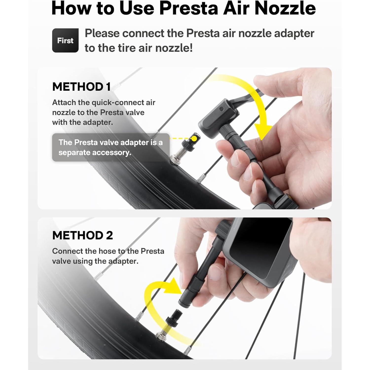 Bomba de Aire Eléctrica HOTO Pocket 150 PSI Mini Automática