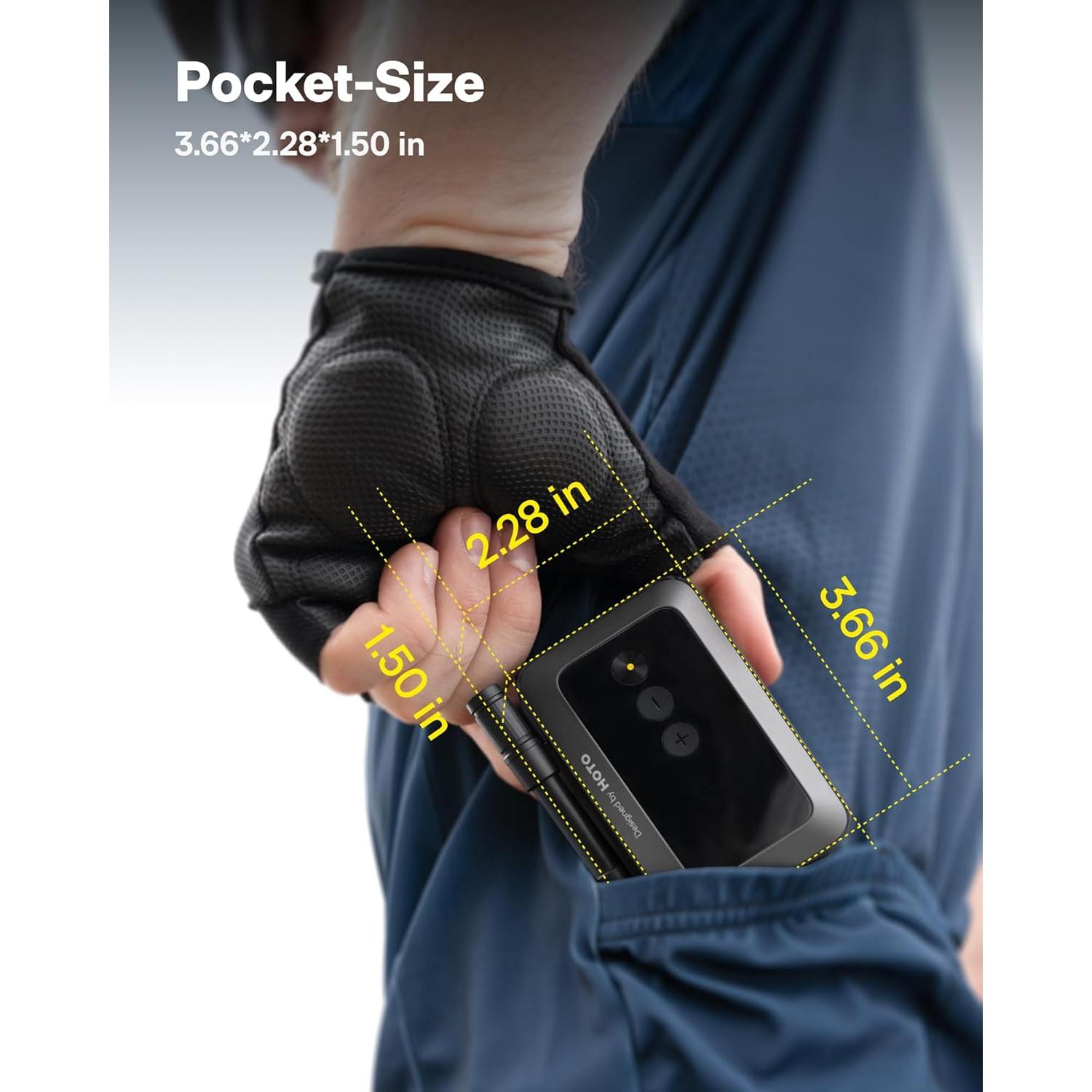 Bomba de Aire Eléctrica HOTO Pocket 150 PSI Mini Automática