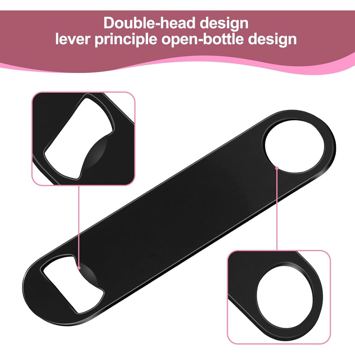 Juego de 15 Abrebotellas de Cerveza WEGAZ Acero Inoxidable Negro