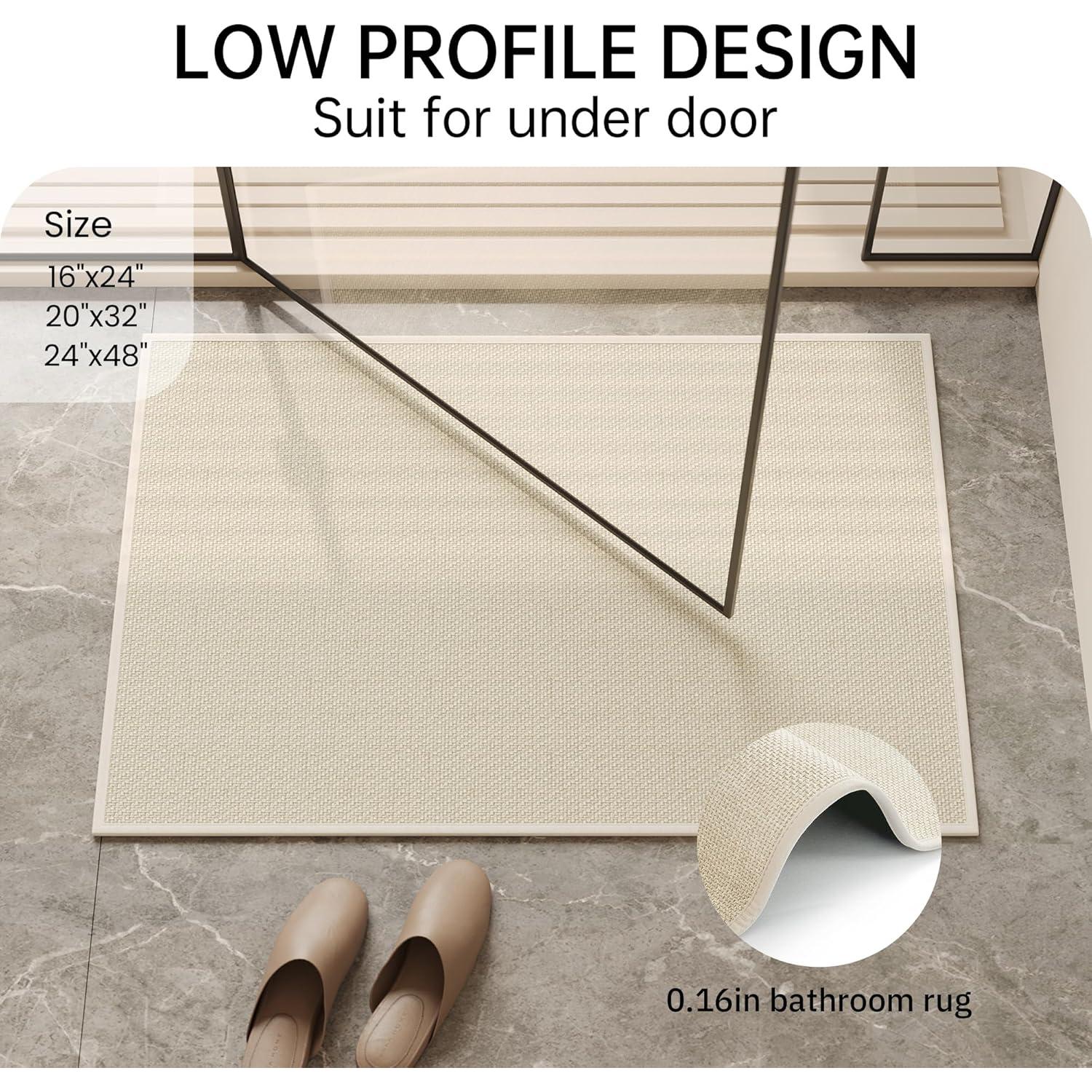 Alfombra de Baño Mecko Avena 50.8x81.3cm Antideslizante