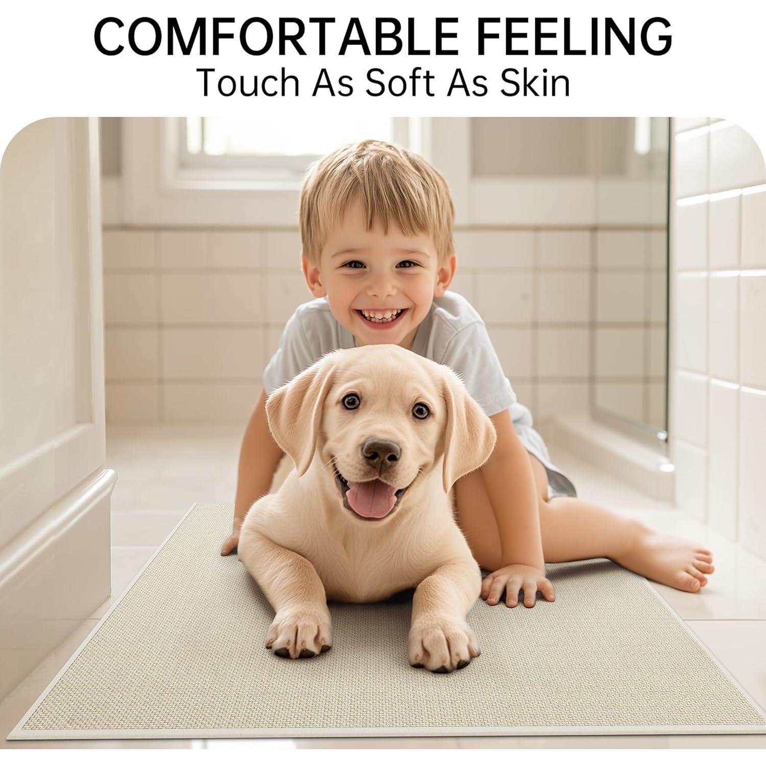 Alfombra de Baño Mecko Avena 50.8x81.3cm Antideslizante