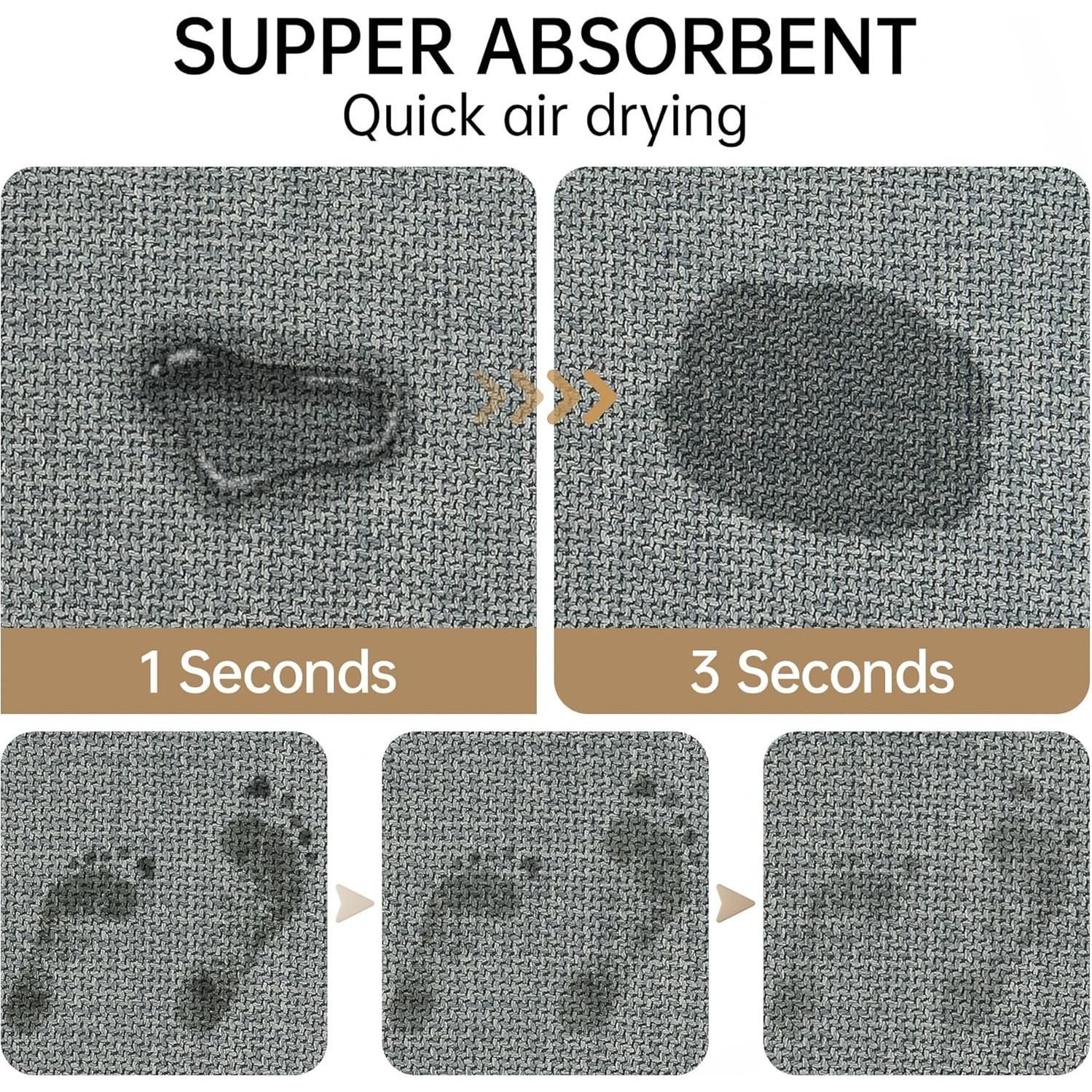 Alfombra de Baño Mecko Gris 50.8x81.3cm Antideslizante